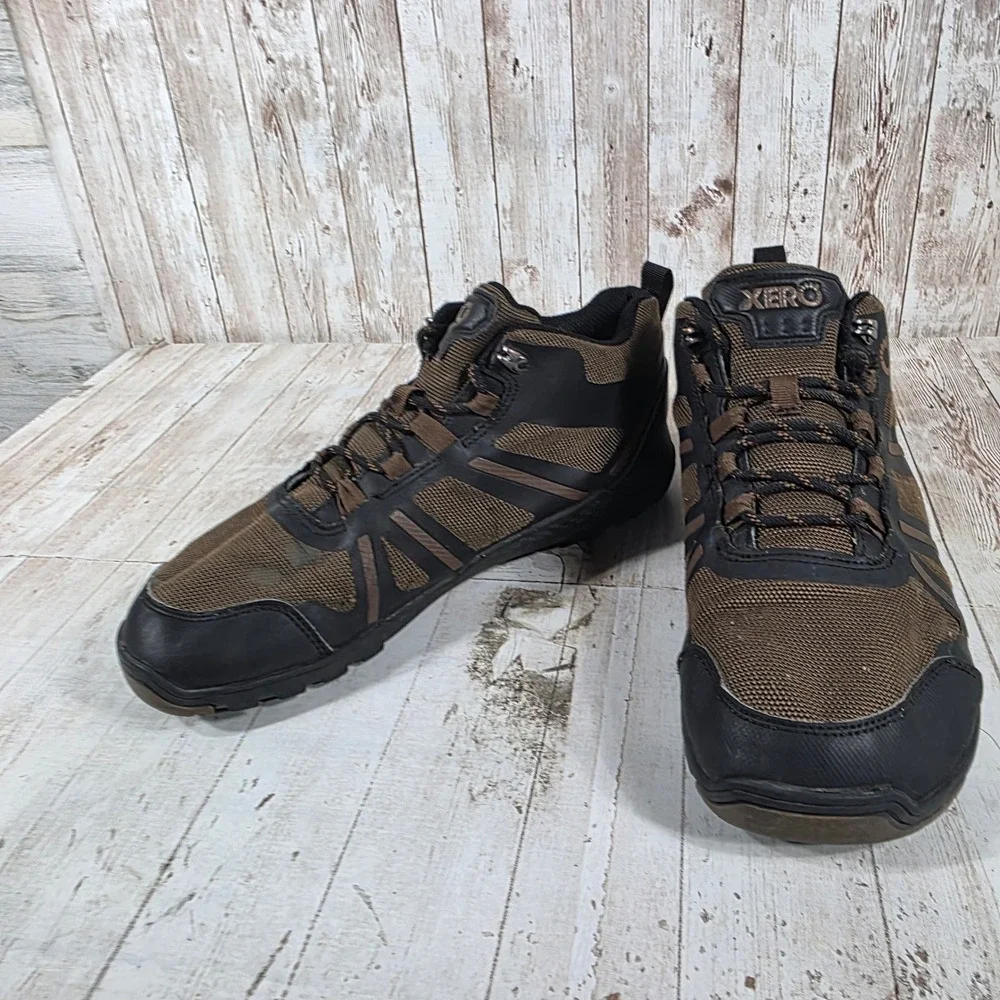 Xero Shoes Mens Daylite Hiker Fusion Minimalist Barefoot Boots Brown Black 11